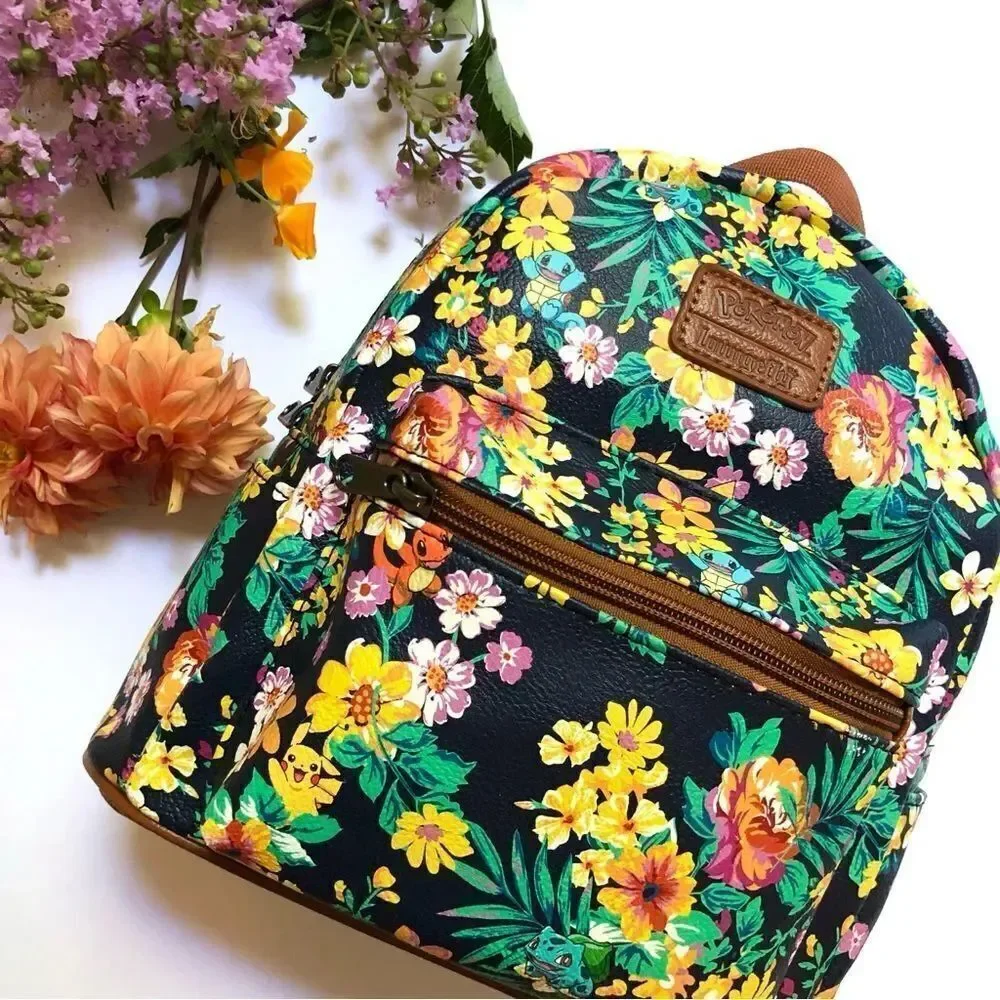 Loungefly Pokemon Starters Tropical Floral Mini Backpack